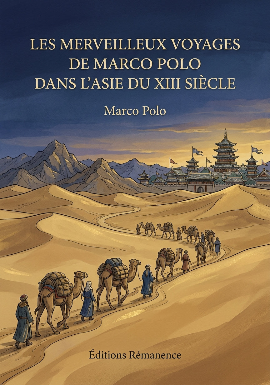 Livre Les Merveilleux Voyages de Marco Polo dans l’Asie du XIII siècle par Marco Polo - Couverture - Editions Remanence