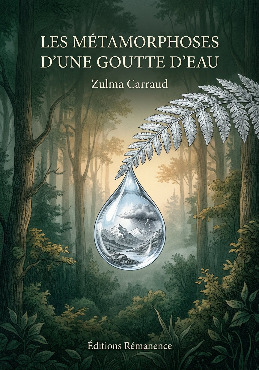 Livre Les métamorphoses d’une goutte d’eau par Zulma Carraud - Couverture - Editions Remanence