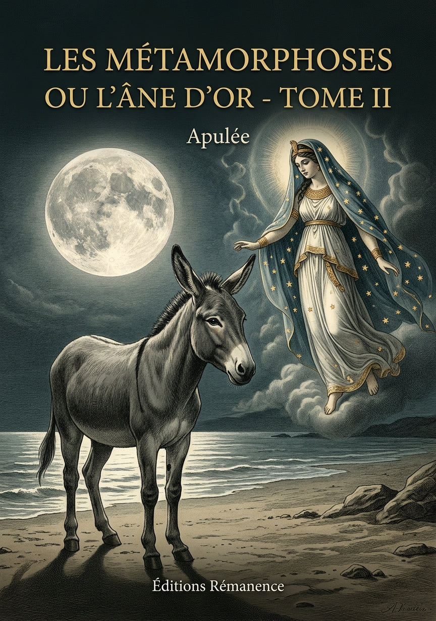 Livre Les Métamorphoses ou L’Âne d’or - Tome II par Apulée - Couverture - Editions Remanence