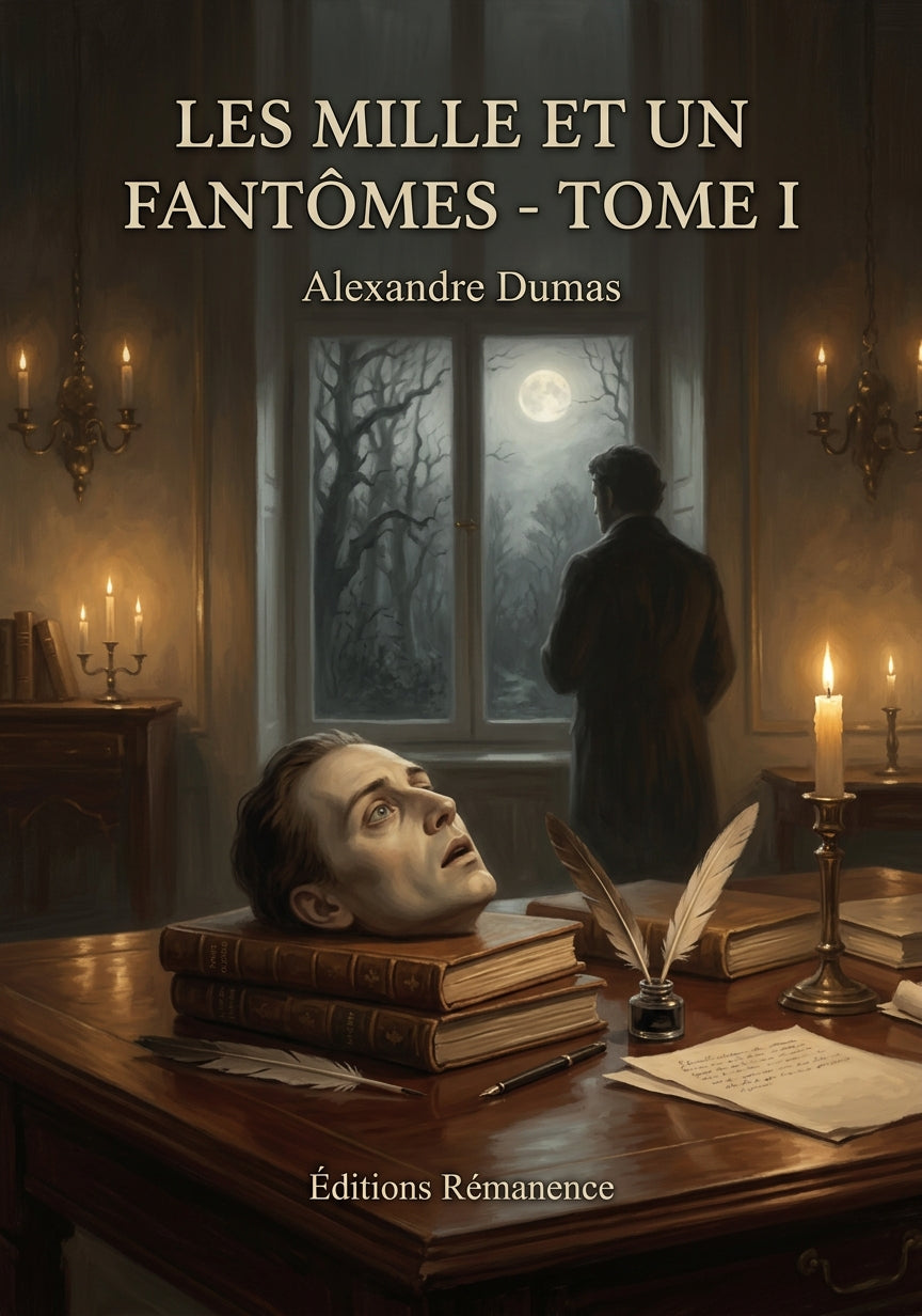 Livre Les Mille et Un Fantômes - Tome I par Alexandre Dumas - Couverture - Editions Remanence