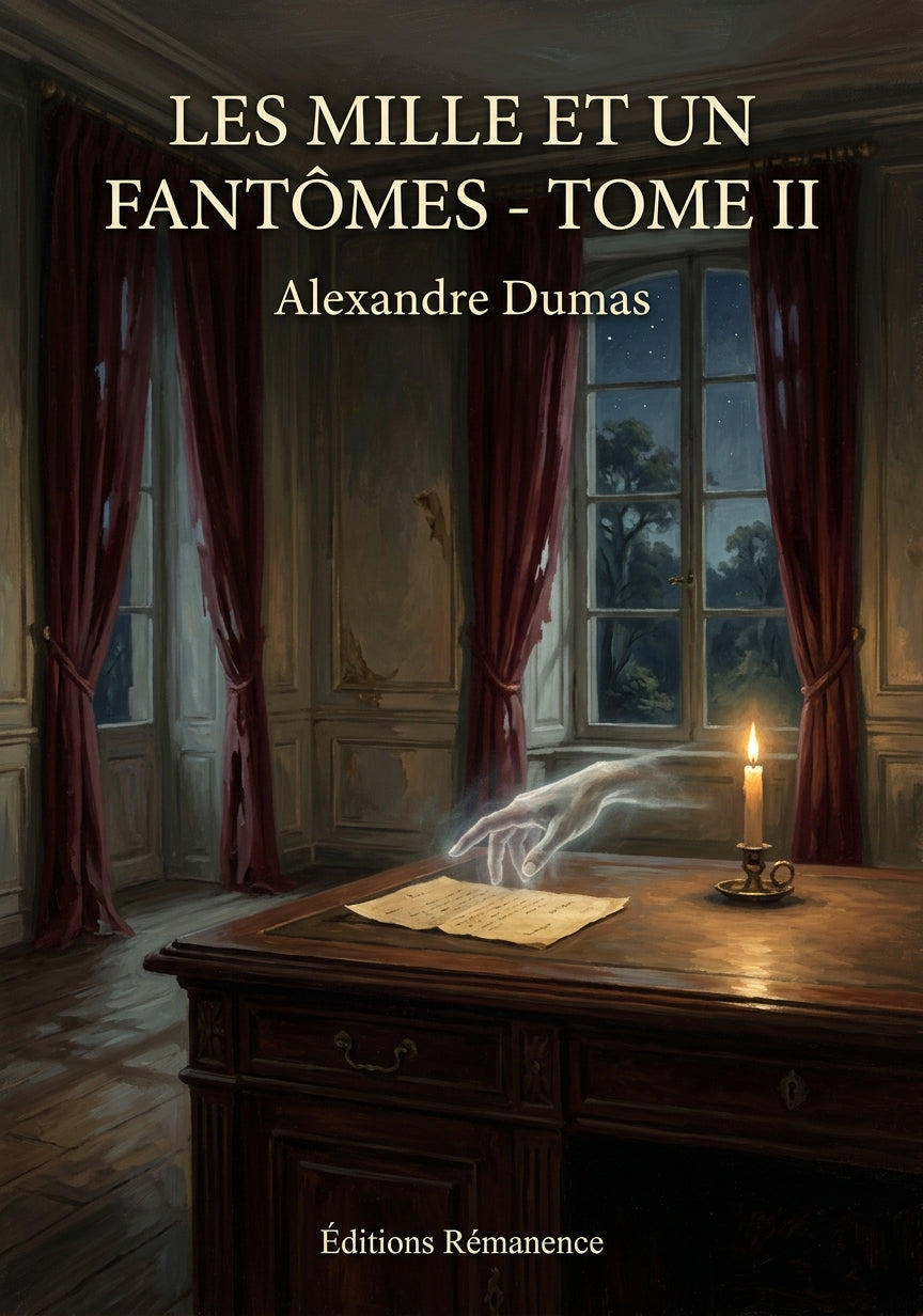 Livre Les Mille et Un Fantômes - Tome II par Alexandre Dumas - Couverture - Editions Remanence