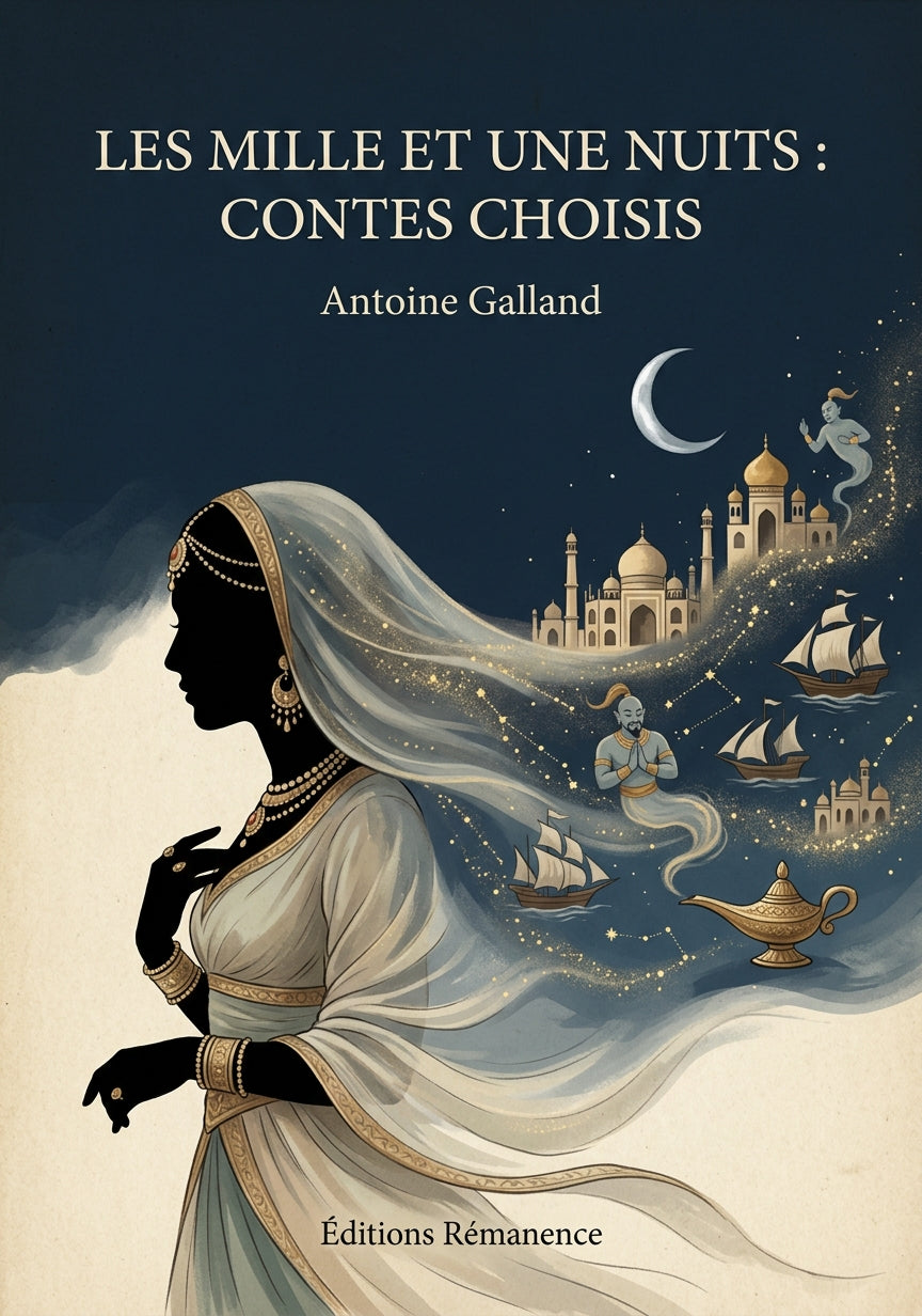 Les mille et une nuits : contes choisis - Antoine Galland (Couverture)