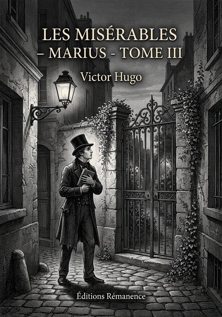 Livre Les Misérables — Marius - Tome III par Victor Hugo - Couverture - Editions Remanence