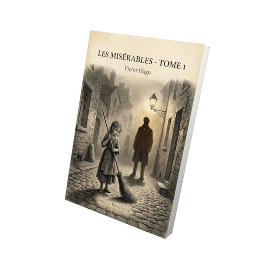 Livre Les Misérables - Tome 1 - Victor Hugo - Vue 3D - Editions Remanence