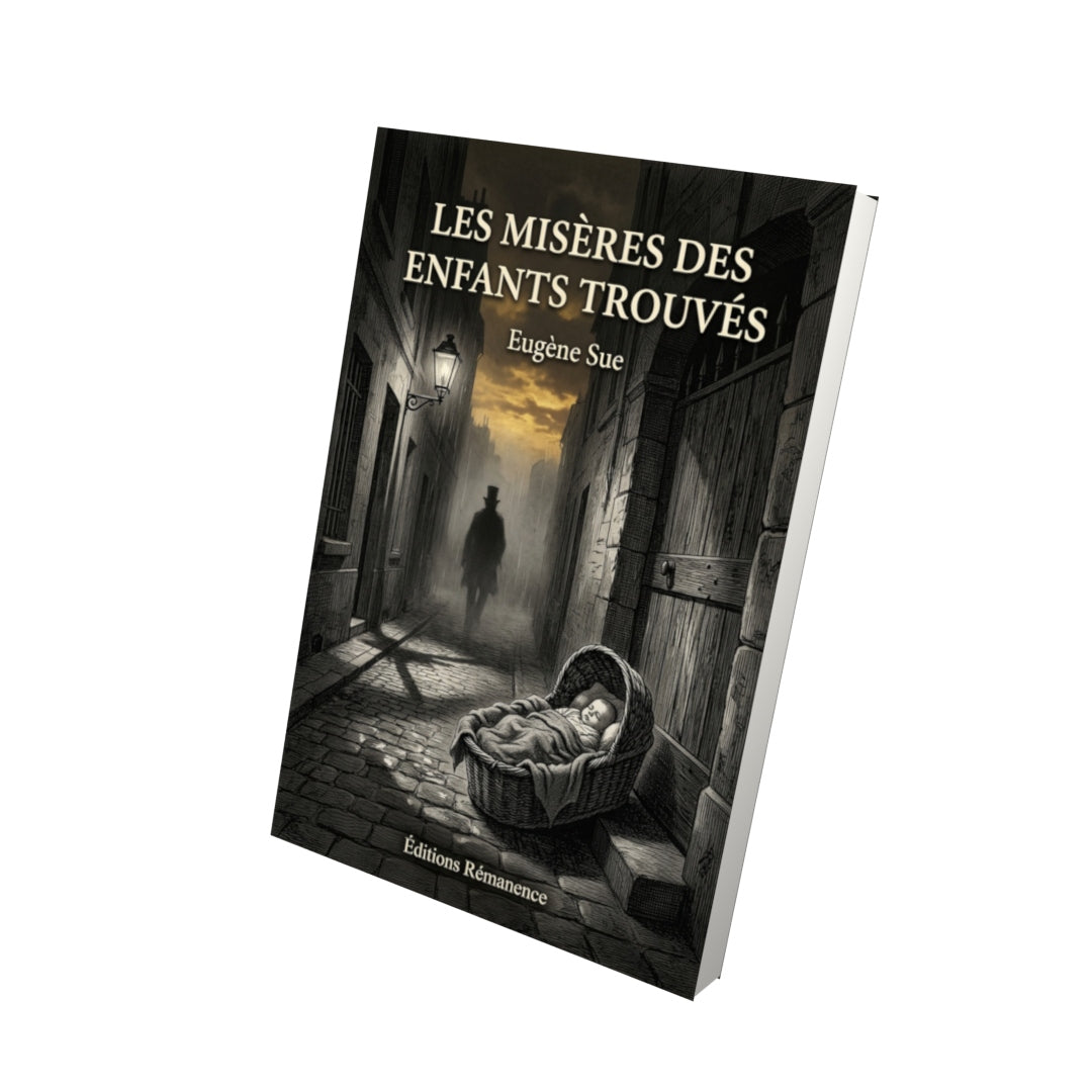 Livre Les misères des enfants trouvés par Eugène Sue - Vue 3D - Editions Remanence