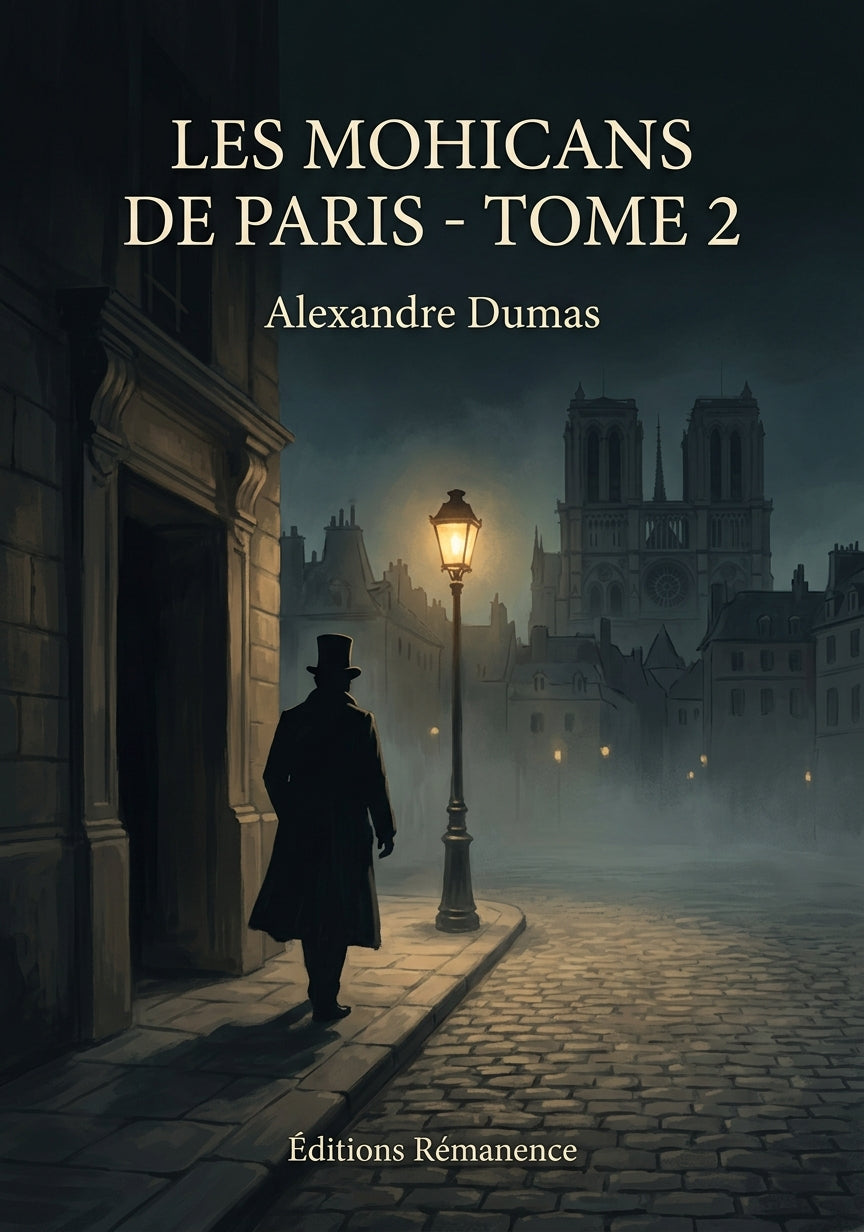 Livre Les Mohicans de Paris - Tome 2 par Alexandre Dumas - Couverture - Editions Remanence