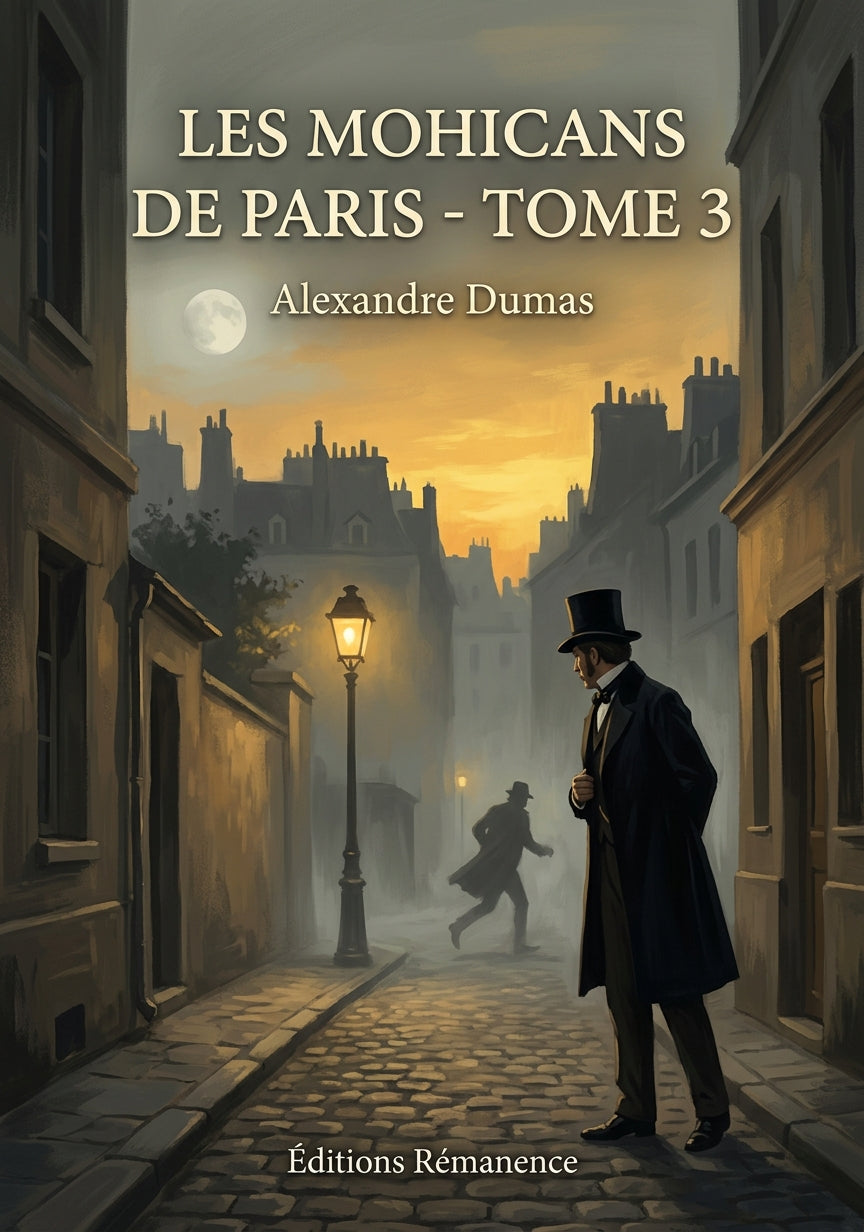 Livre Les Mohicans de Paris - Tome 3 par Alexandre Dumas - Couverture - Editions Remanence