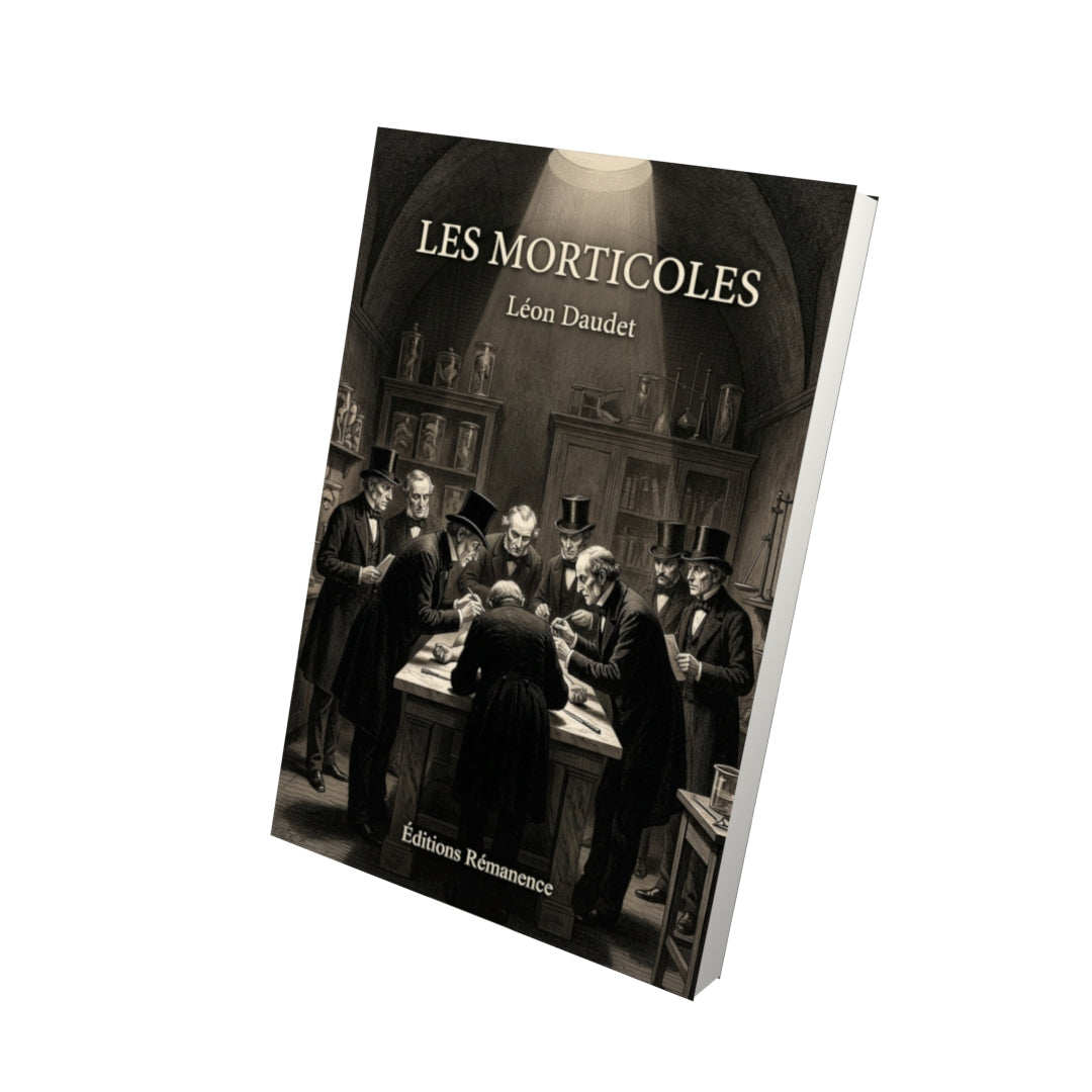 Livre Les Morticoles par Léon Daudet - Vue 3D - Editions Remanence