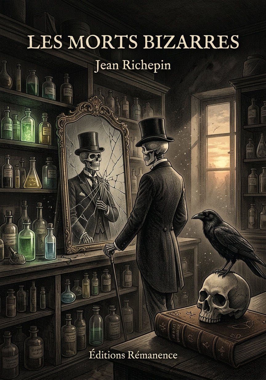 Livre Les Morts bizarres par Jean Richepin - Couverture - Editions Remanence