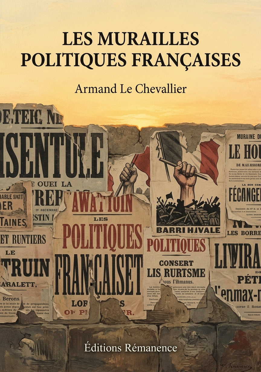 Livre Les Murailles politiques françaises par Armand Le Chevallier - Couverture - Editions Remanence