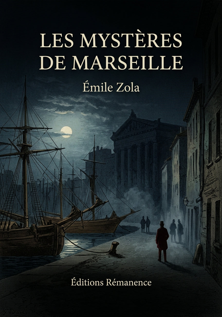 Livre Les Mystères de Marseille par Émile Zola - Couverture - Editions Remanence