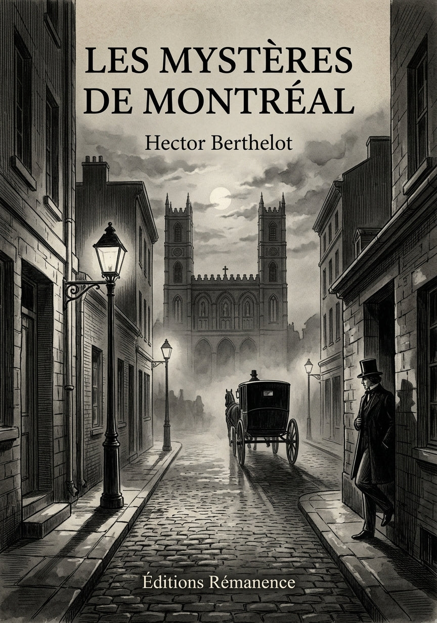 Livre Les mystères de Montréal par Hector Berthelot - Couverture - Editions Remanence