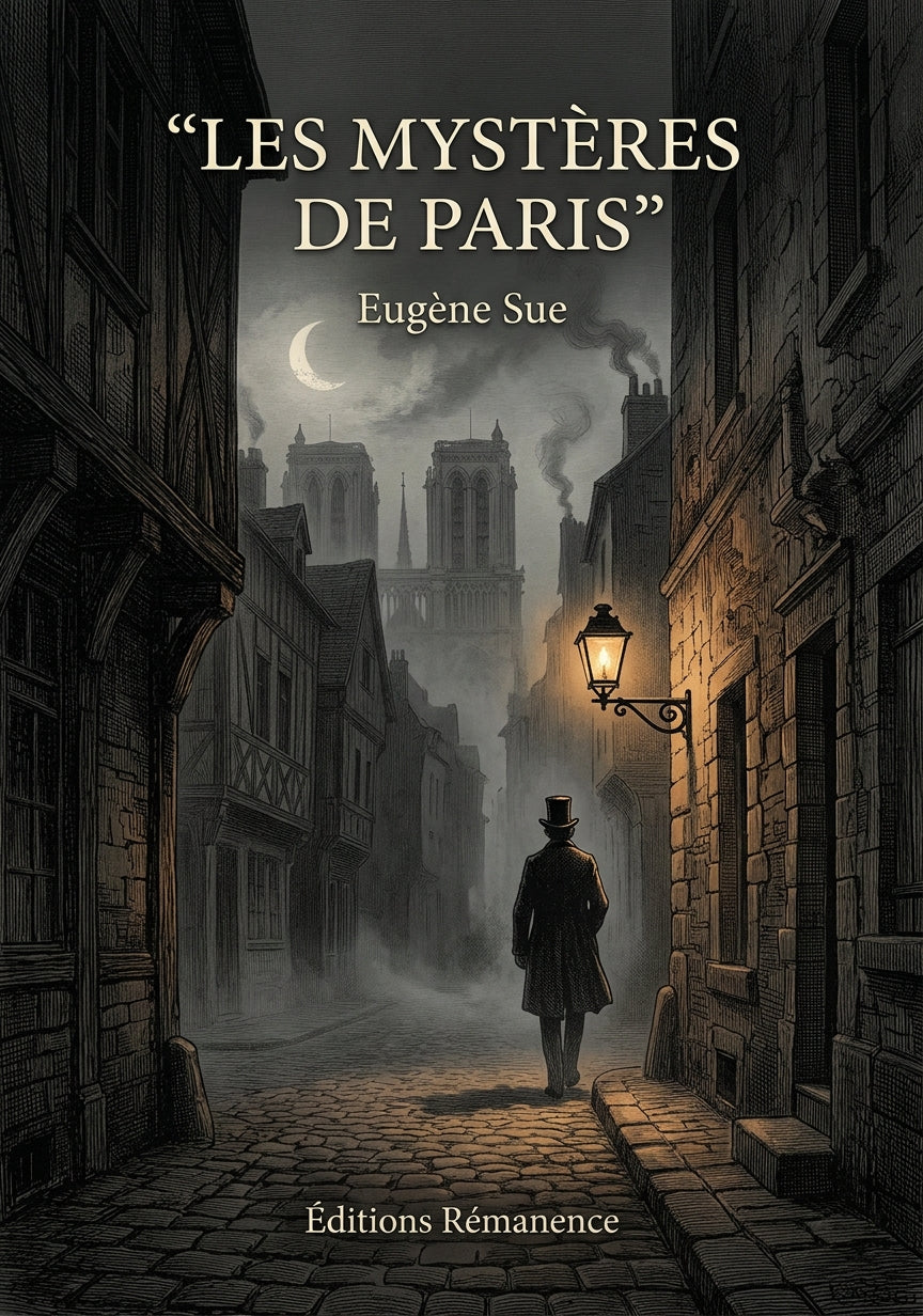 Livre Les Mystères de Paris par Eugène Sue - Couverture - Editions Remanence