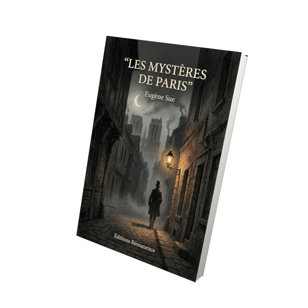 Livre Les Mystères de Paris par Eugène Sue - Vue 3D - Editions Remanence