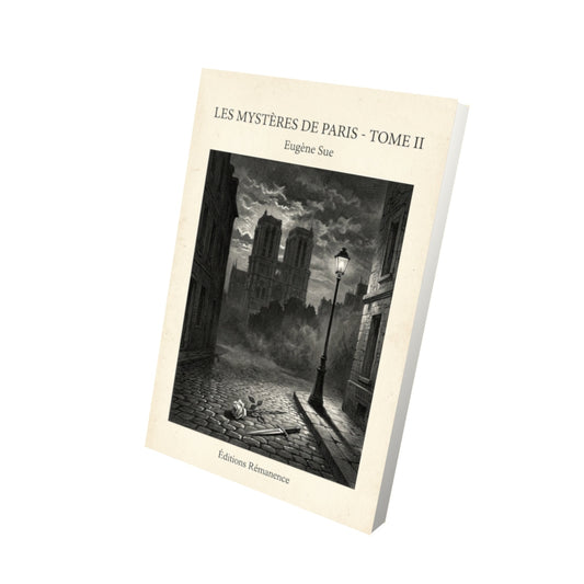 Livre Les mystères de Paris - Tome II - Eugène Sue - Vue 3D - Editions Remanence