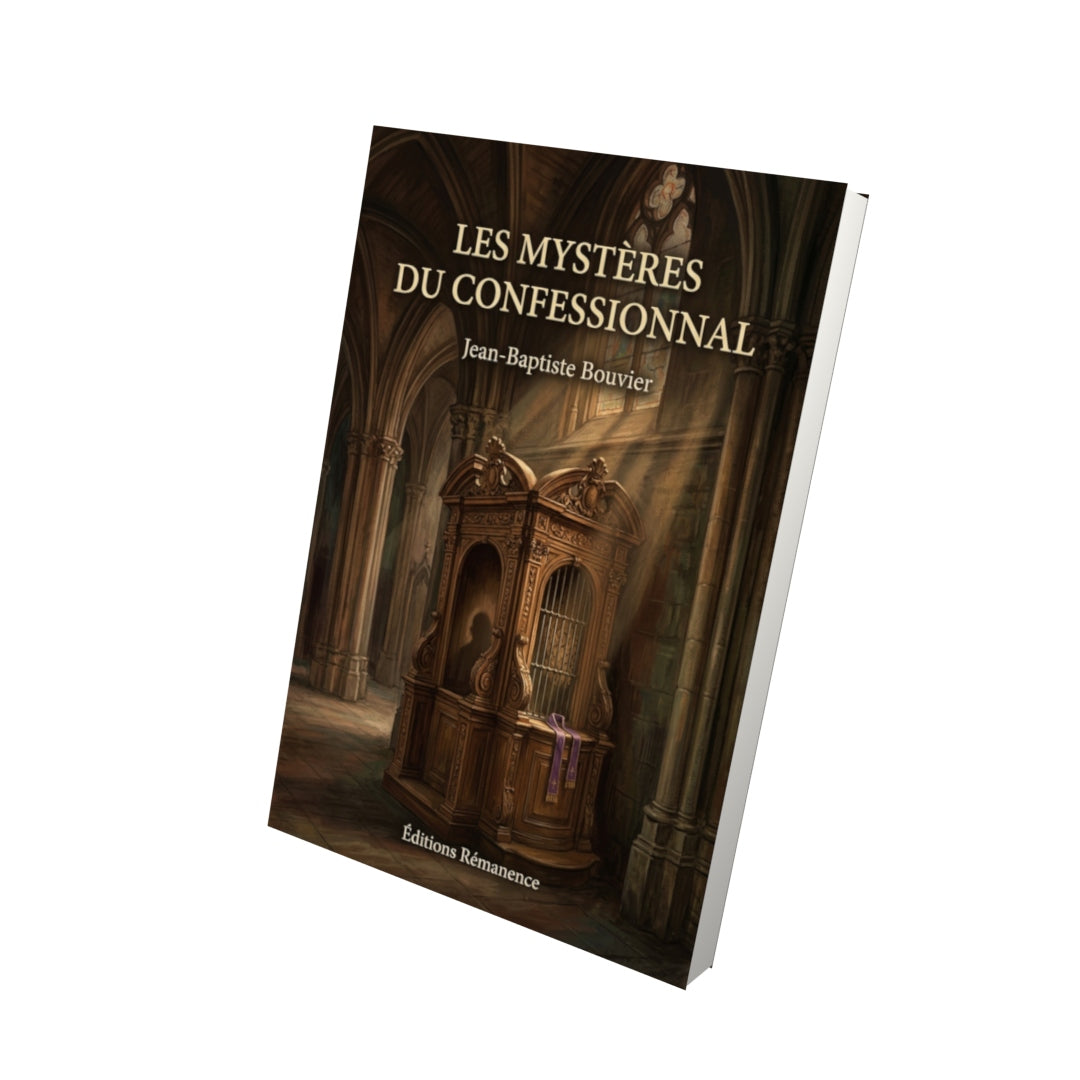Livre Les Mystères du confessionnal par Jean-Baptiste Bouvier - Vue 3D - Editions Remanence