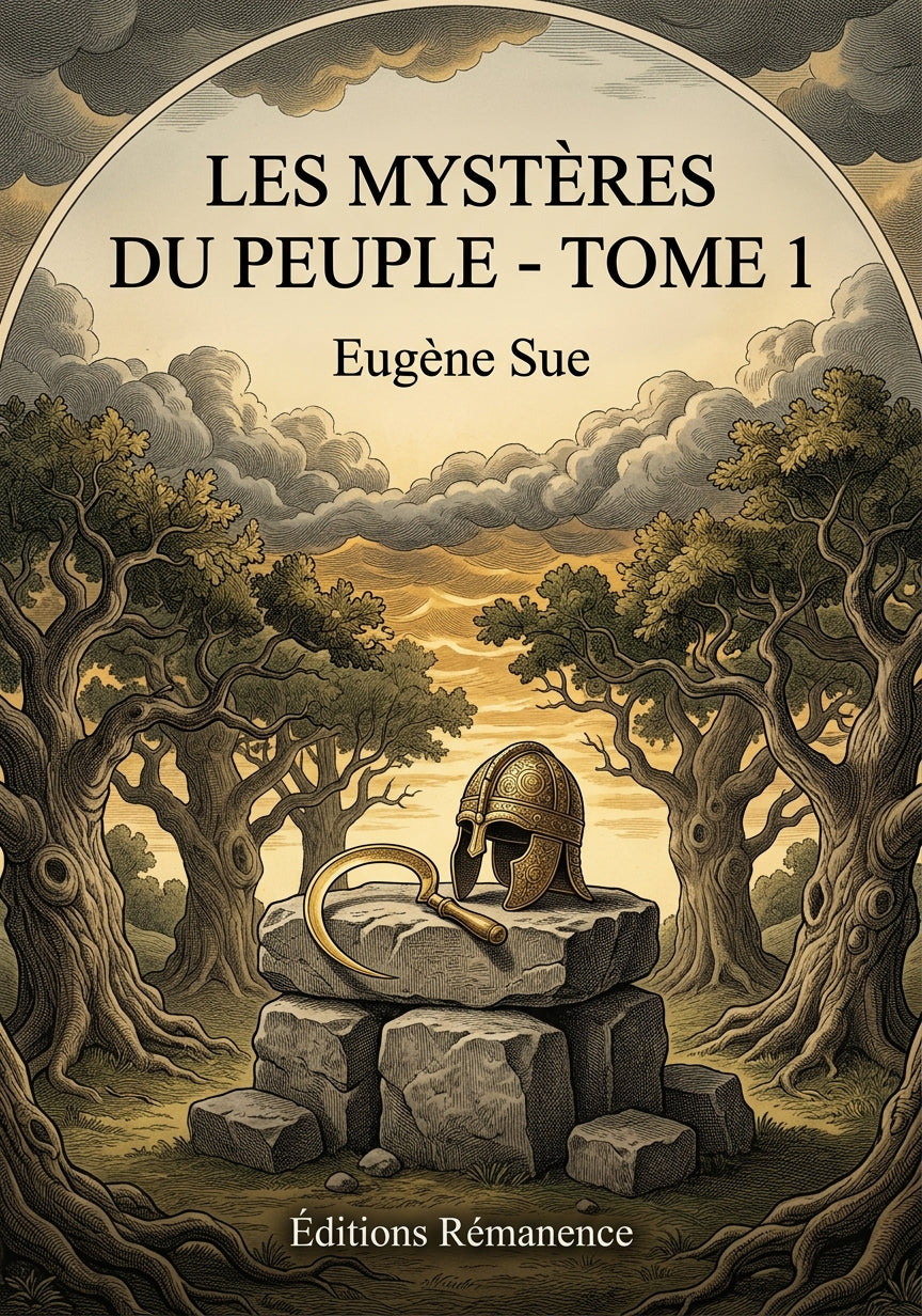 Livre Les Mystères du peuple - Tome 1 par Eugène Sue - Couverture - Editions Remanence