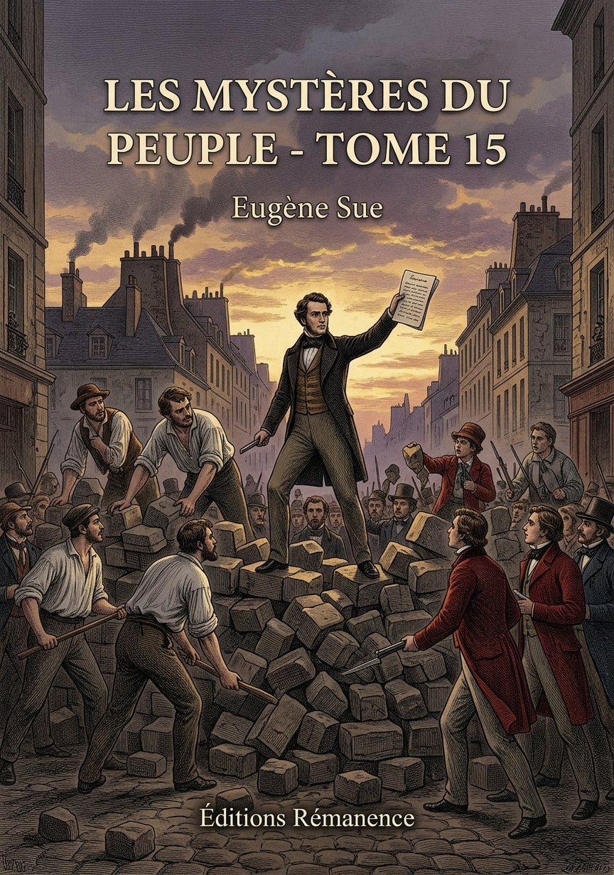 Livre Les Mystères du peuple - Tome 15 par Eugène Sue - Couverture - Editions Remanence