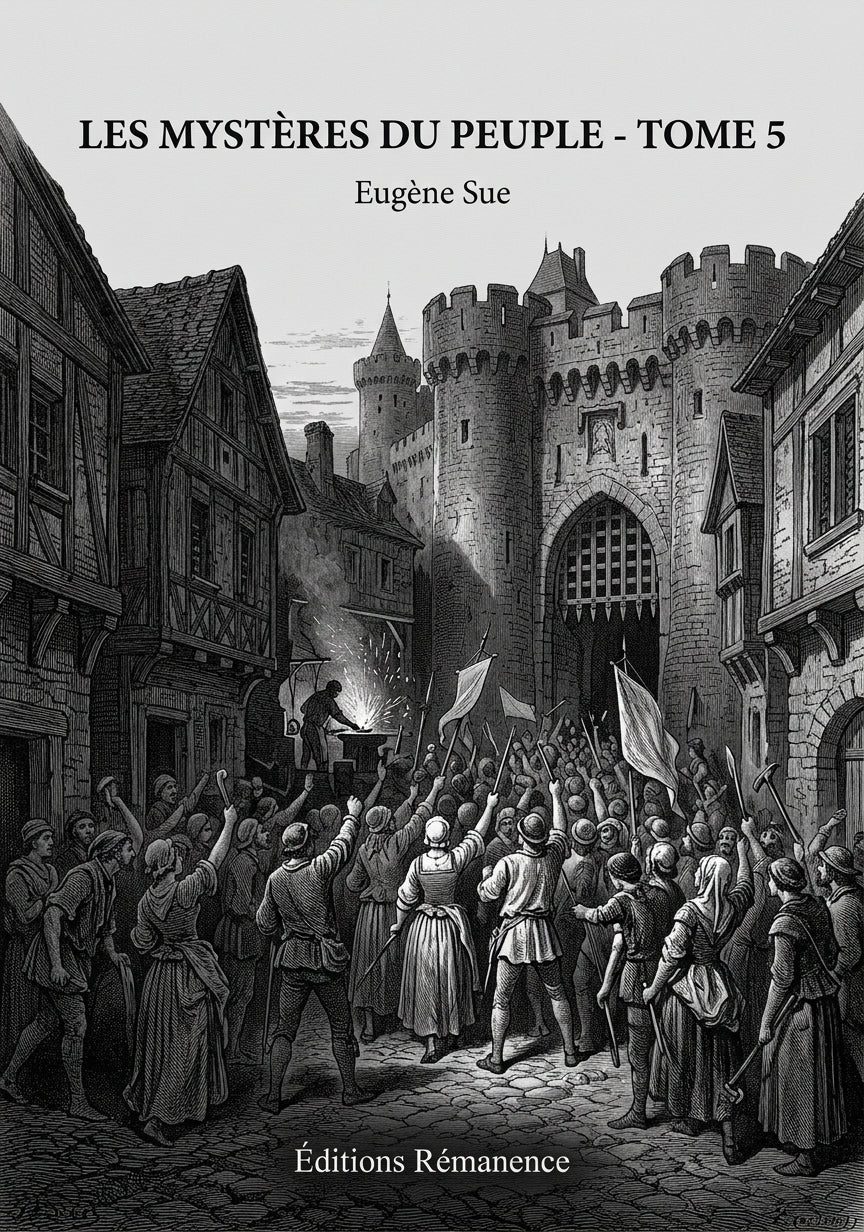 Livre Les Mystères du peuple - Tome 5 par Eugène Sue - Couverture - Editions Remanence