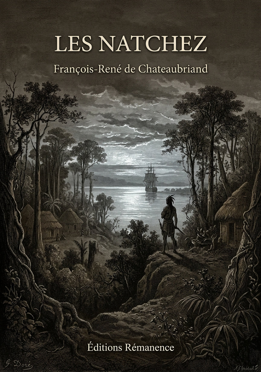 Livre Les Natchez par François-René de Chateaubriand - Couverture - Editions Remanence