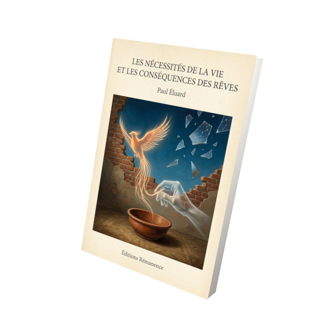 Livre Les nécessités de la vie et les conséquences des rêves - Paul Éluard - Vue 3D - Editions Remanence