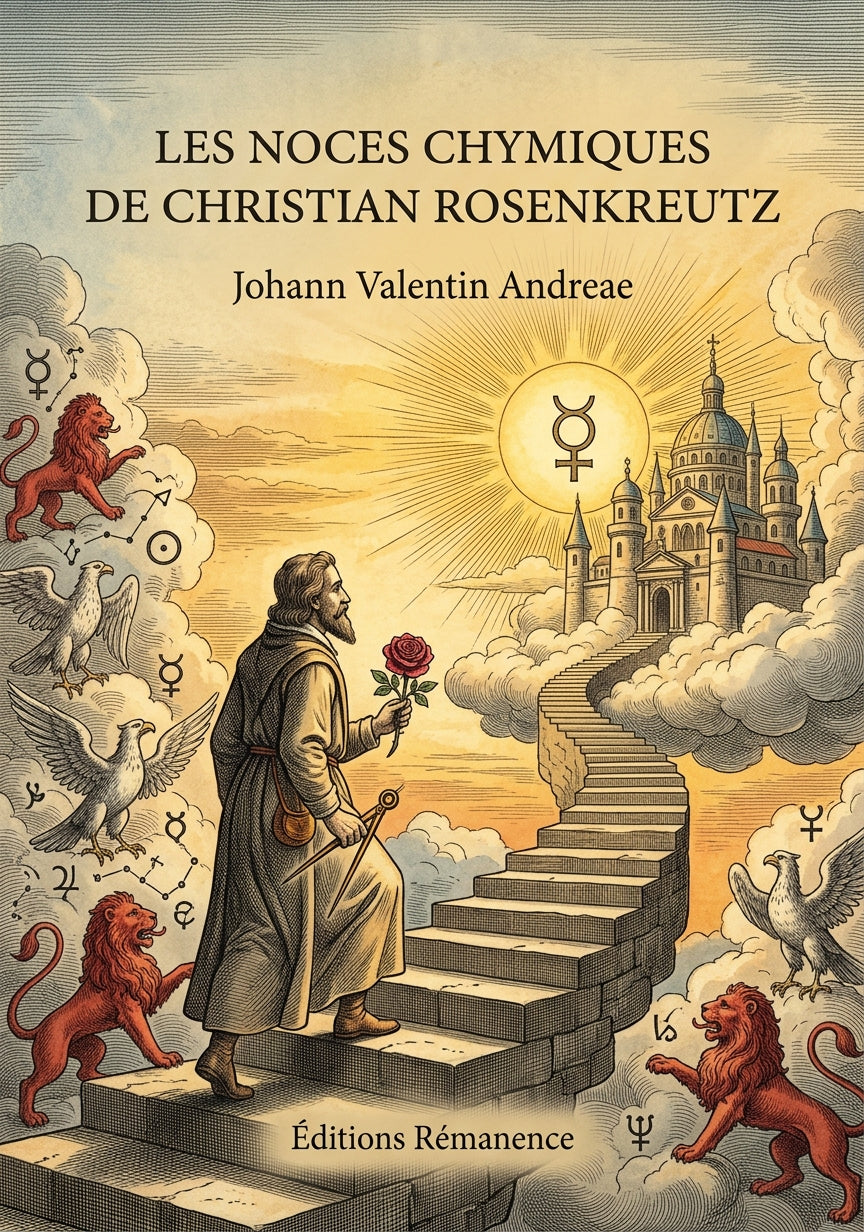 Livre Les Noces chymiques de Christian Rosenkreutz par Johann Valentin Andreae - Couverture - Editions Remanence