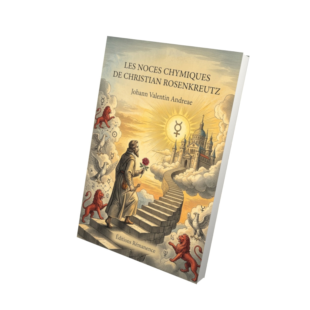 Livre Les Noces chymiques de Christian Rosenkreutz par Johann Valentin Andreae - Vue 3D - Editions Remanence