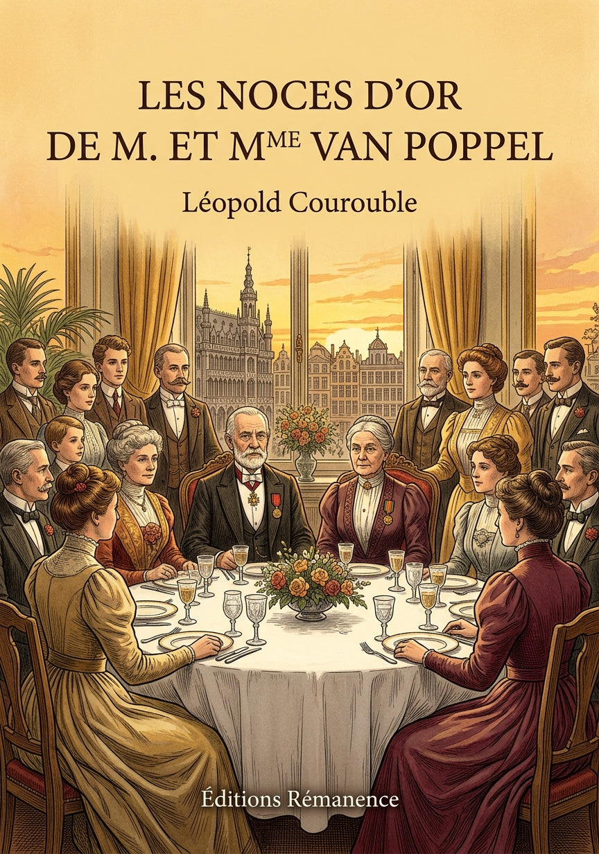 Livre Les Noces d’or de M. et Mme Van Poppel par Léopold Courouble - Couverture - Editions Remanence