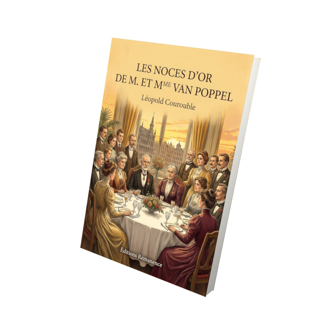 Livre Les Noces d’or de M. et Mme Van Poppel par Léopold Courouble - Vue 3D - Editions Remanence