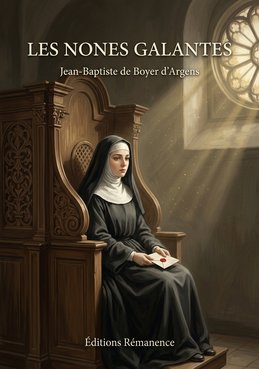 Livre Les Nones galantes par Jean-Baptiste de Boyer d’Argens - Couverture - Editions Remanence