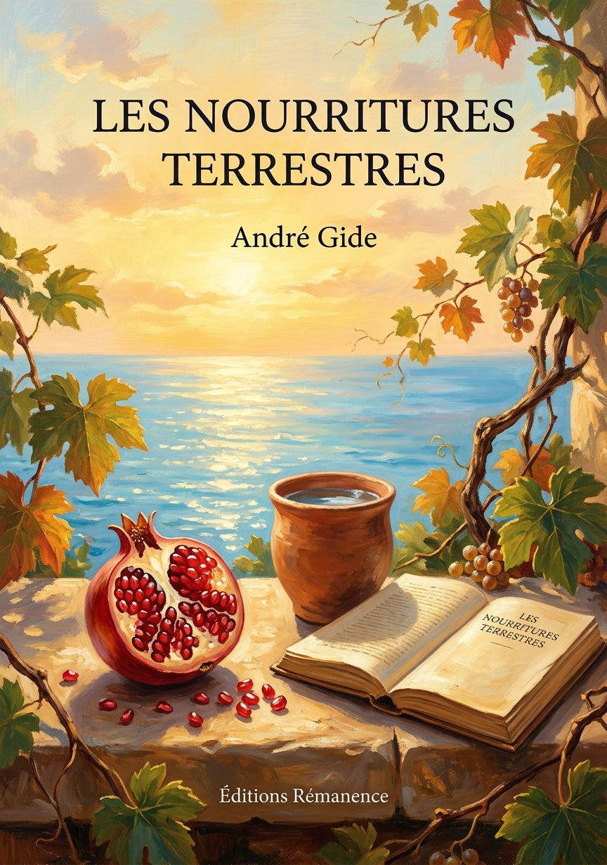 Livre Les Nourritures terrestres par André Gide - Couverture - Editions Remanence
