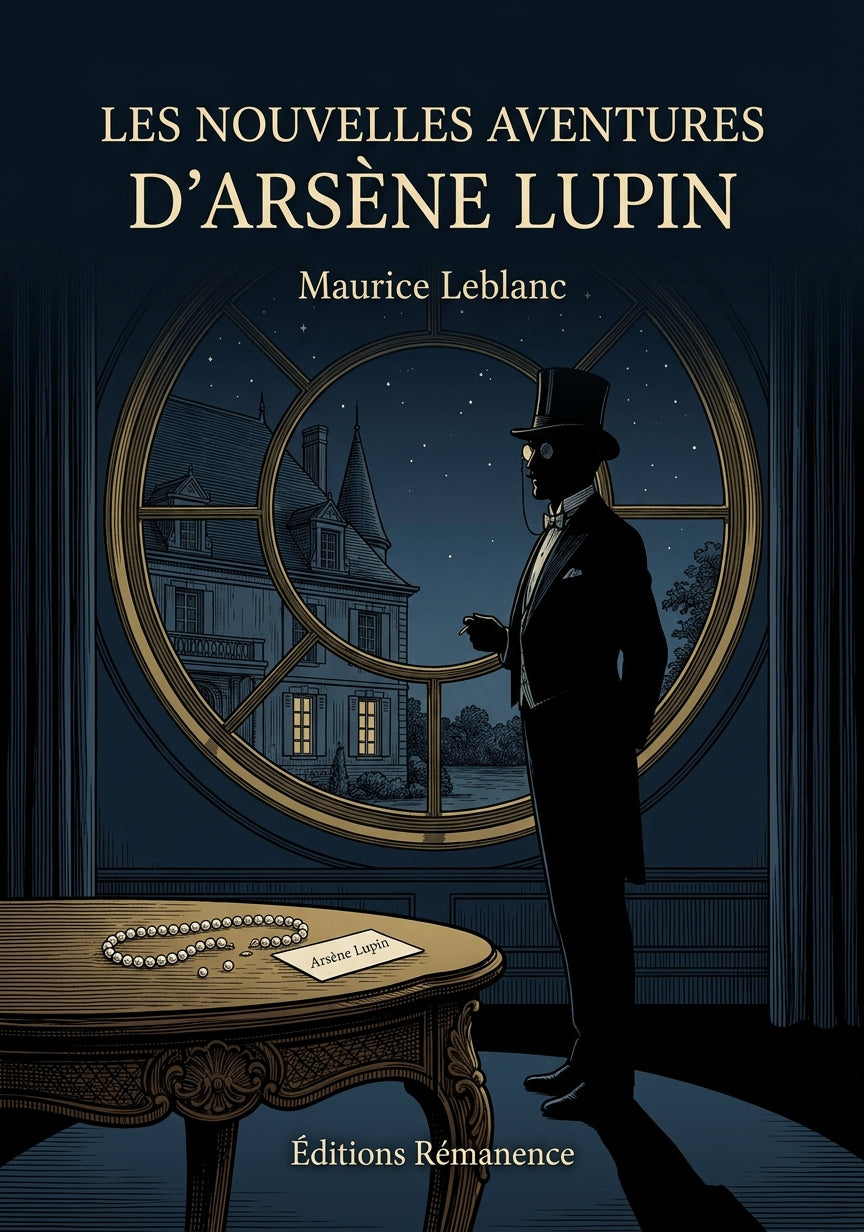 Livre Les Nouvelles Aventures d’Arsène Lupin par Maurice Leblanc - Couverture - Editions Remanence