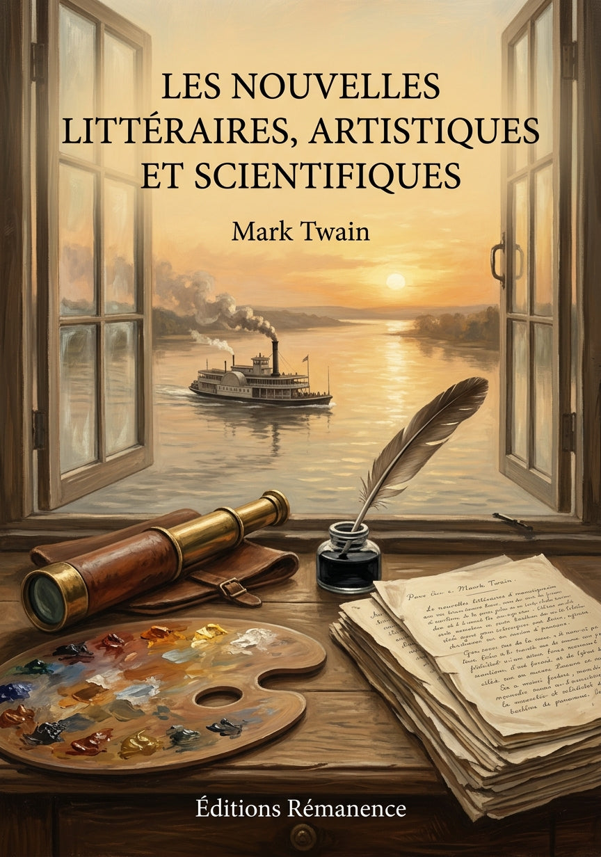 Livre Les Nouvelles littéraires, artistiques et scientifiques par Mark Twain - Couverture - Editions Remanence