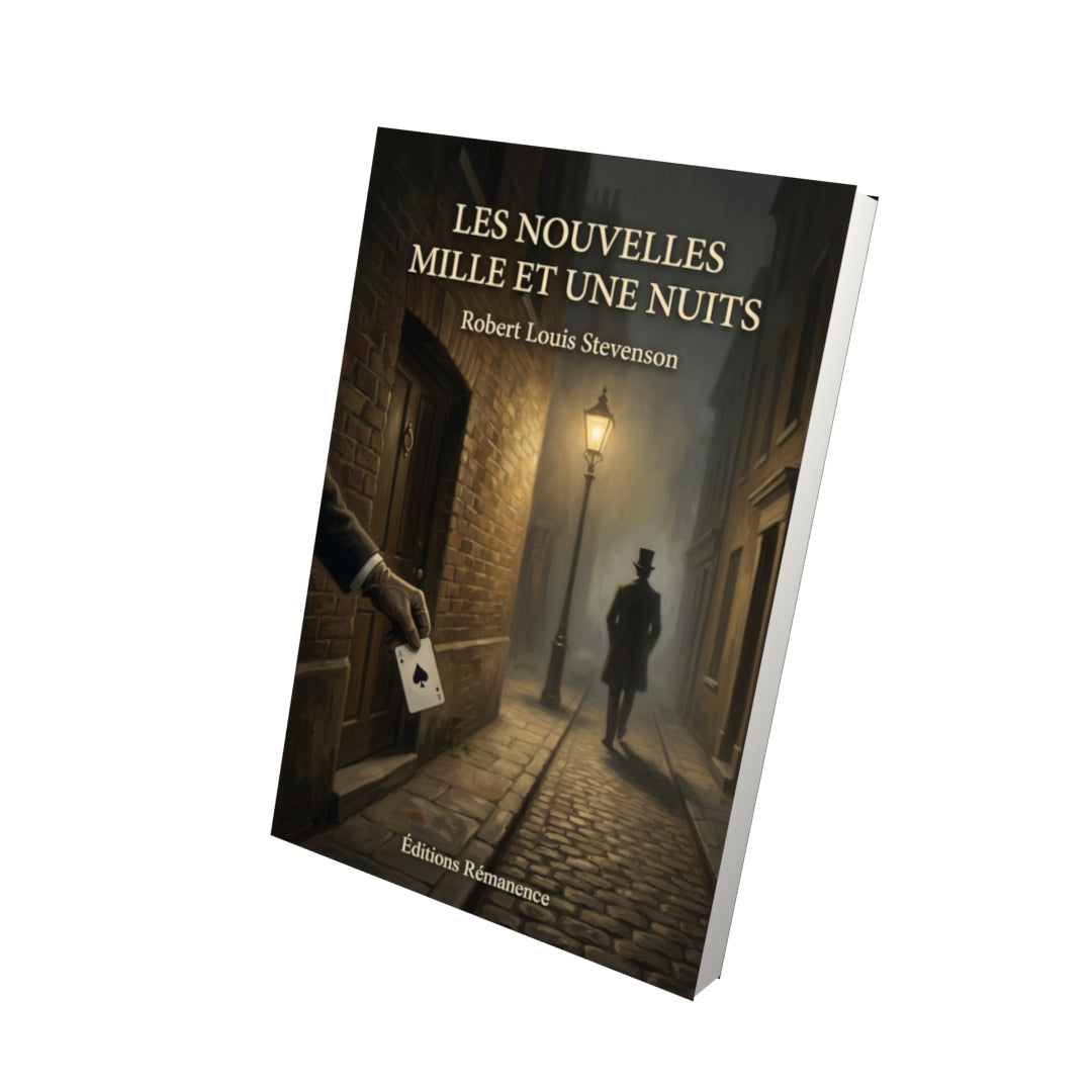 Livre Les Nouvelles Mille et Une Nuits par Robert Louis Stevenson - Vue 3D - Editions Remanence