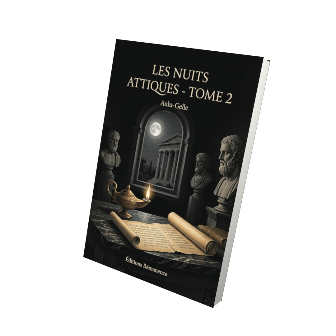 Livre Les Nuits attiques - Tome 2 par Aulu-Gelle - Vue 3D - Editions Remanence