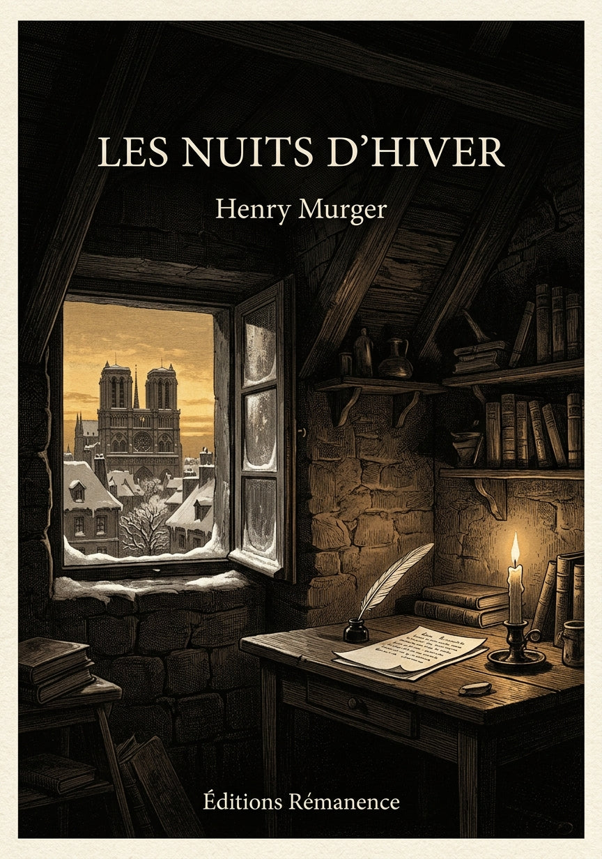 Livre Les Nuits d’hiver par Henry Murger - Couverture - Editions Remanence