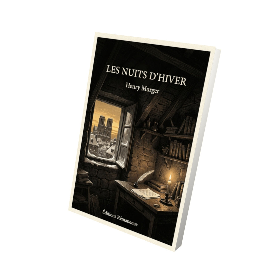 Livre Les Nuits d’hiver par Henry Murger - Vue 3D - Editions Remanence