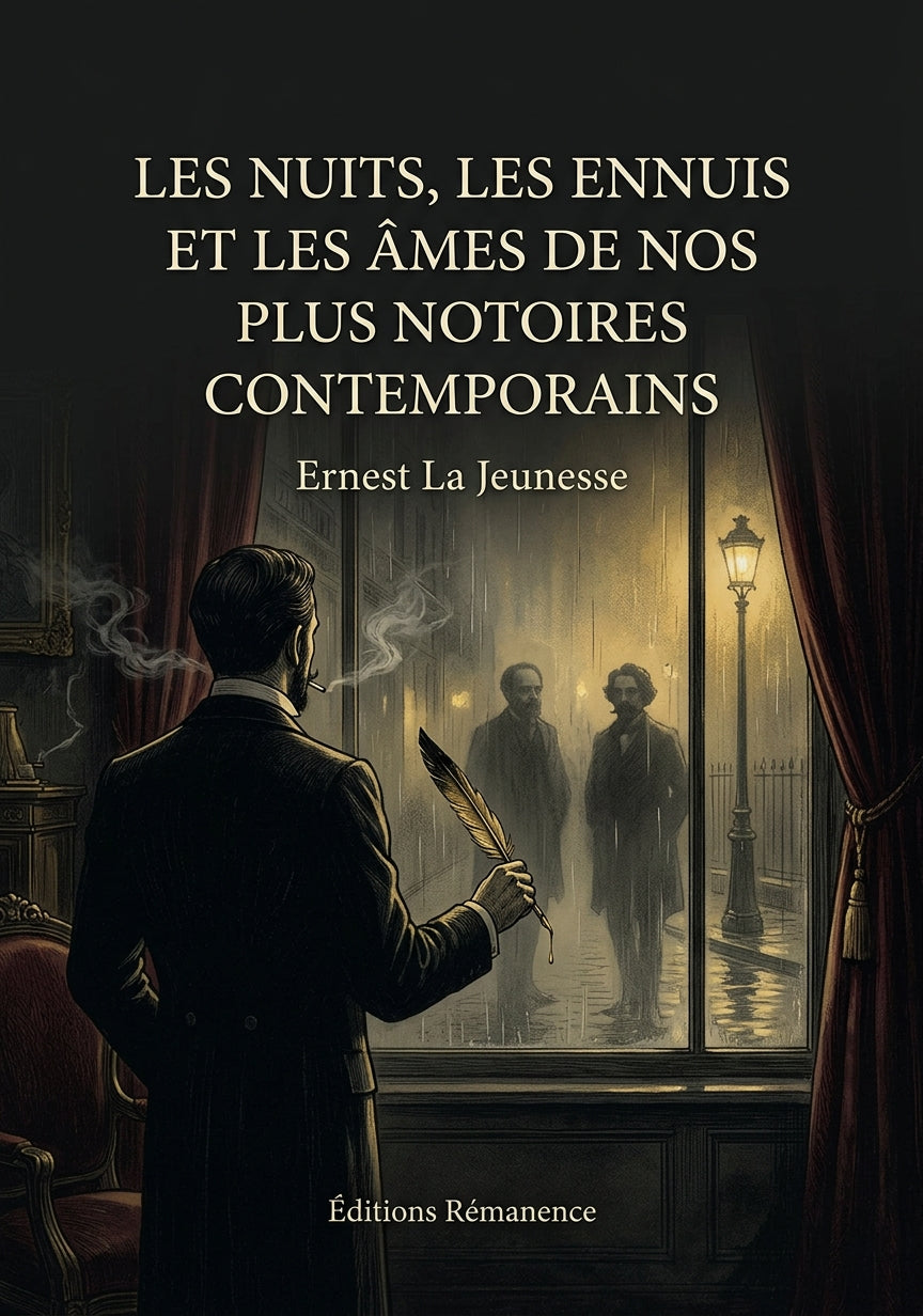Livre Les nuits, les ennuis et les âmes de nos plus notoires contemporains par Ernest La Jeunesse - Couverture - Editions Remanence