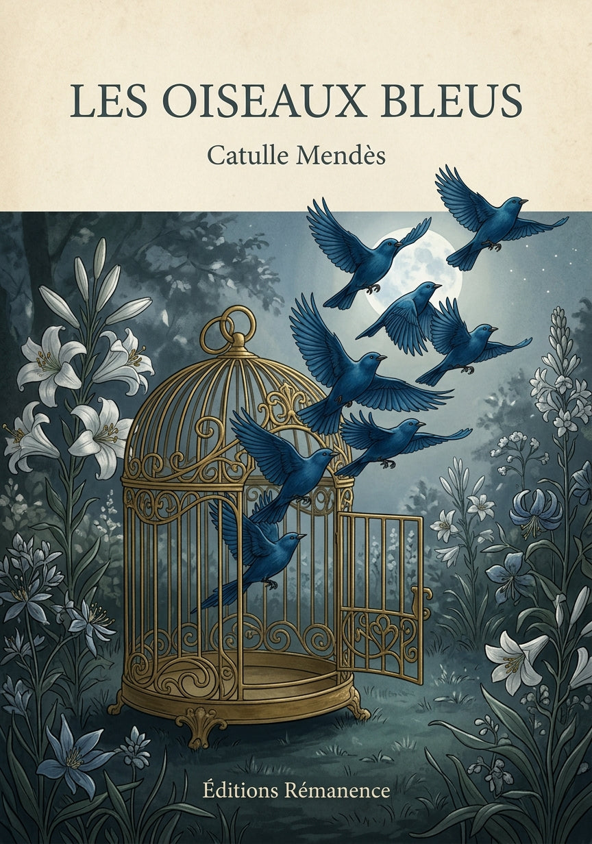 Les oiseaux bleus - Catulle Mendès (Couverture)