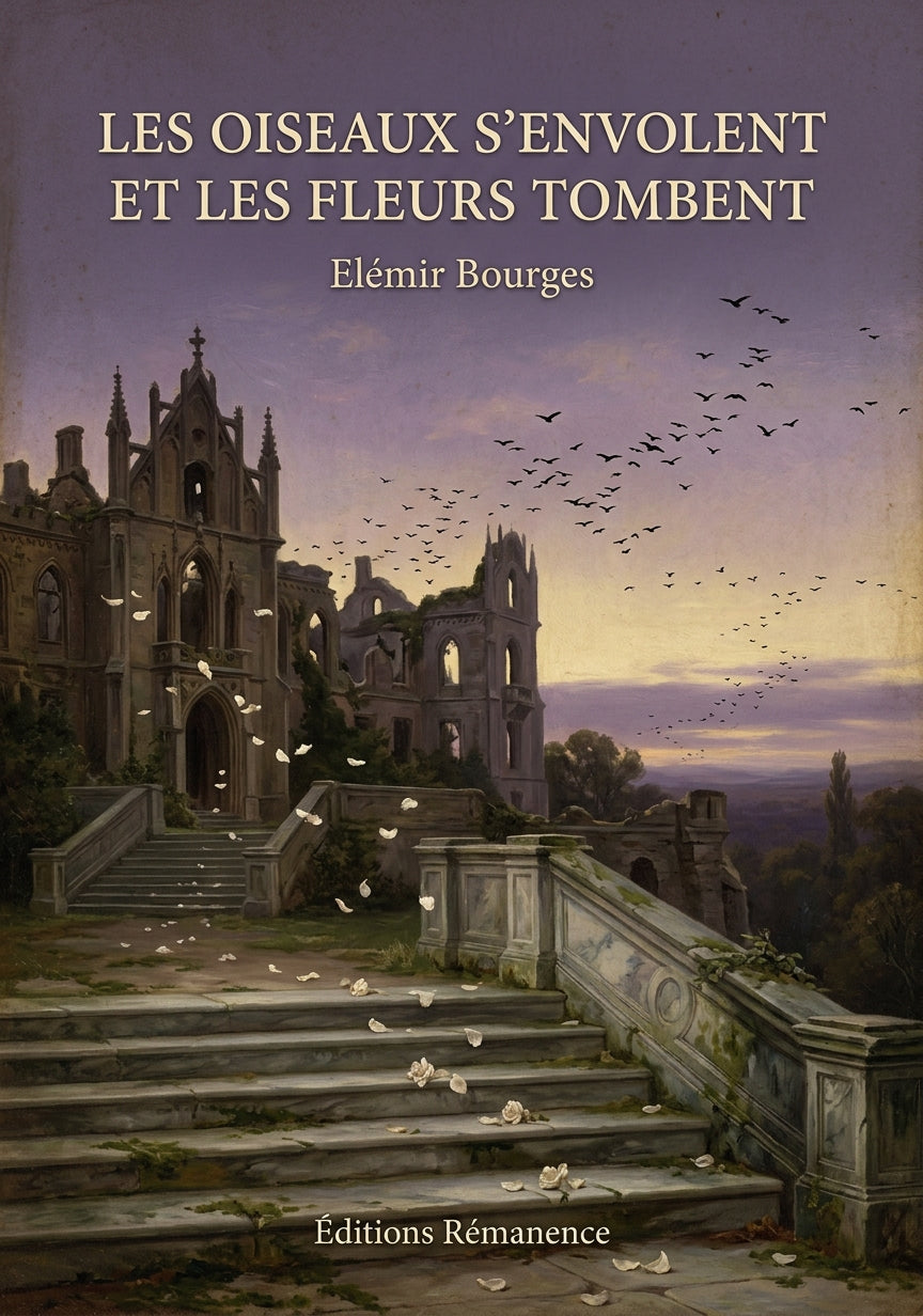 Les oiseaux s'envolent et les fleurs tombent - Elémir Bourges (Couverture)