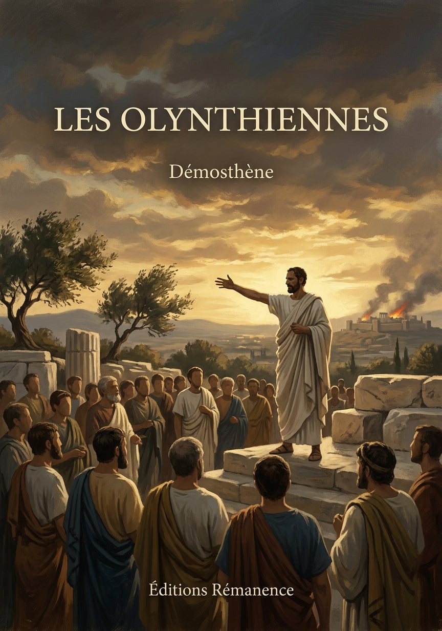 Livre Les Olynthiennes par Démosthène - Couverture - Editions Remanence
