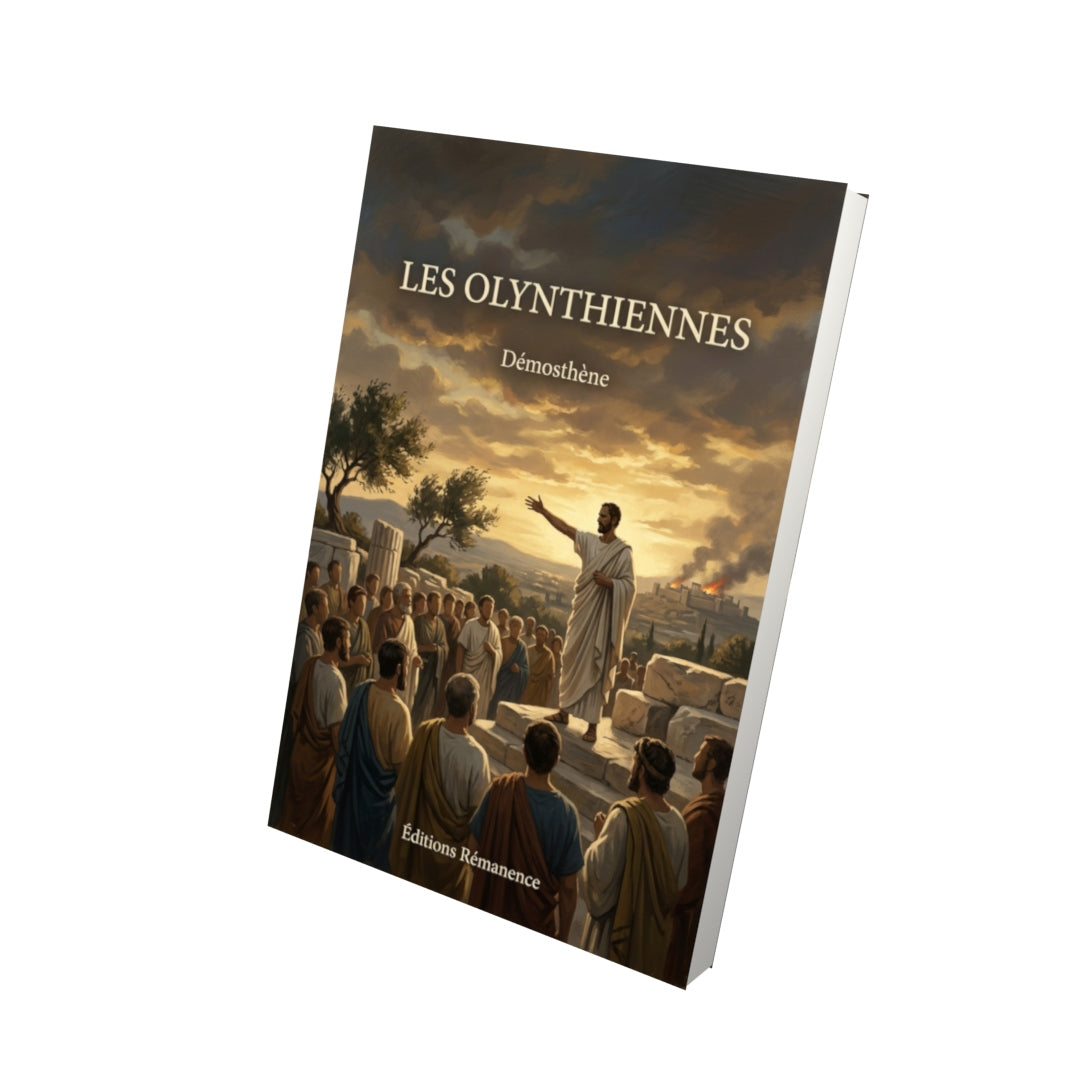 Livre Les Olynthiennes par Démosthène - Vue 3D - Editions Remanence