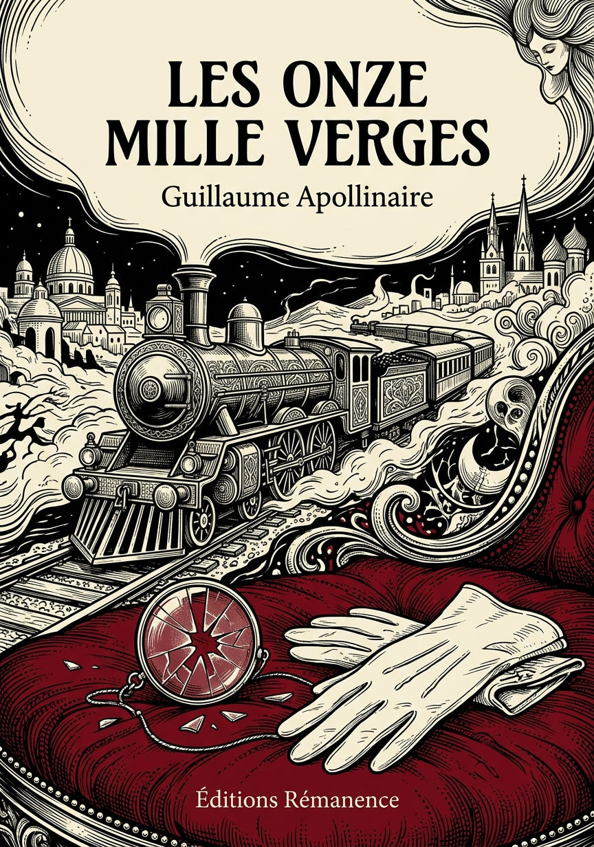 Livre Les Onze mille verges par Guillaume Apollinaire - Couverture - Editions Remanence