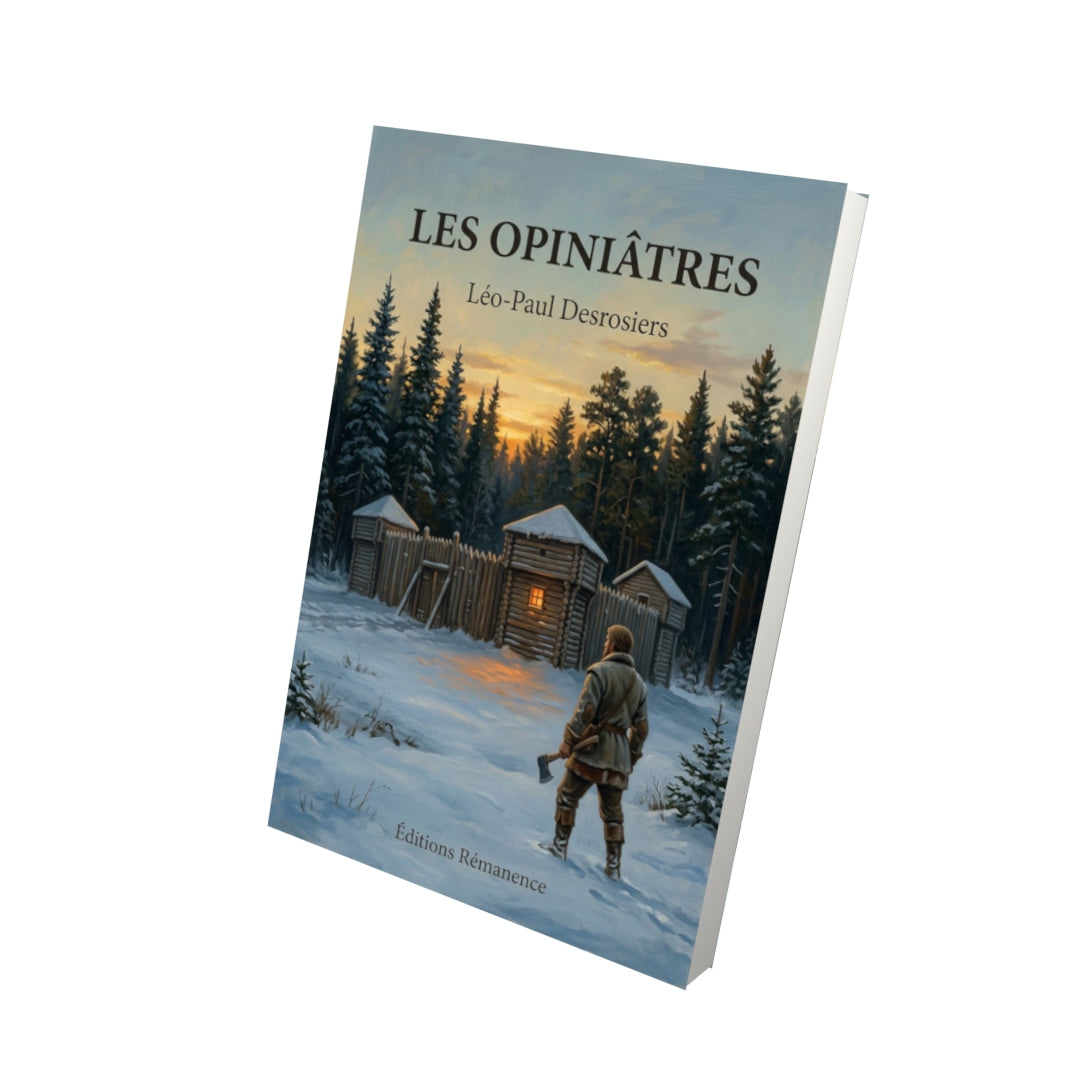 Livre Les Opiniâtres par Léo-Paul Desrosiers - Vue 3D - Editions Remanence