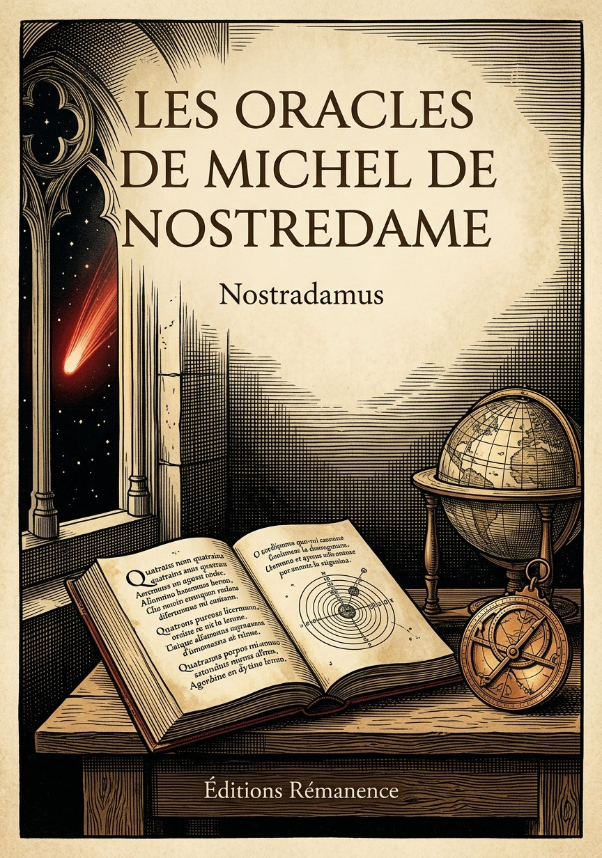 Livre Les oracles de Michel de Nostredame par Nostradamus - Couverture - Editions Remanence