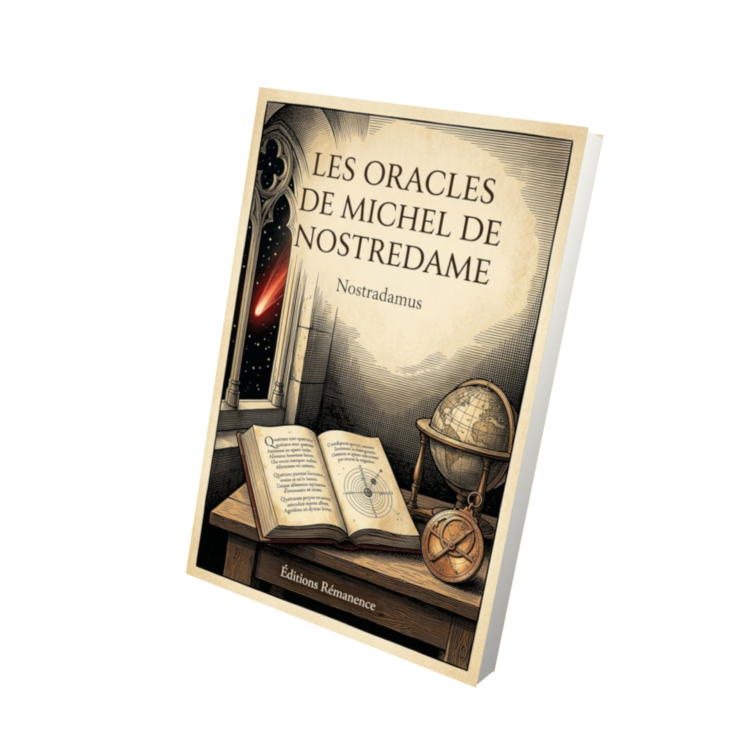 Livre Les oracles de Michel de Nostredame par Nostradamus - Vue 3D - Editions Remanence