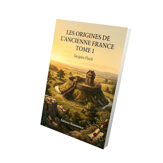Livre Les origines de l'Ancienne France Tome 1 - Jacques Flach - Vue 3D - Editions Remanence