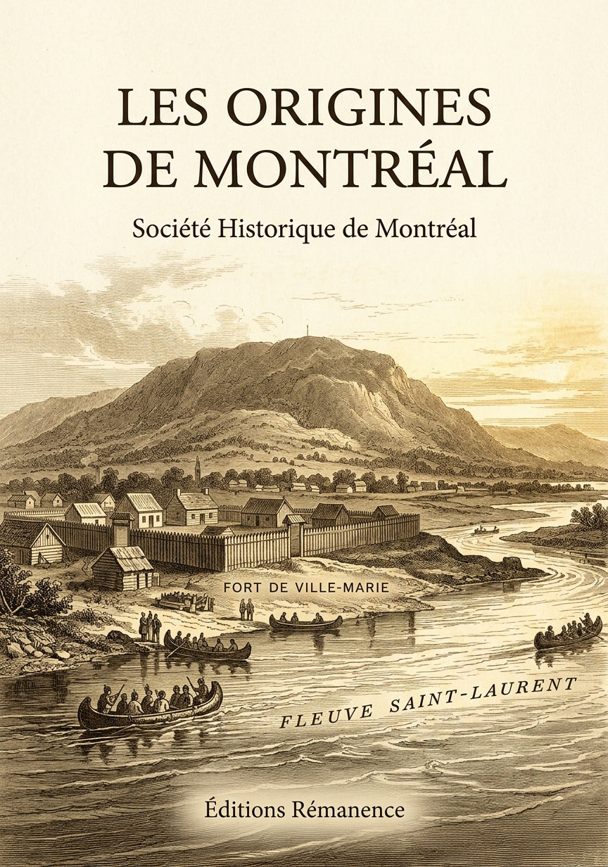 Livre Les Origines de Montréal par Société Historique de Montréal - Couverture - Editions Remanence