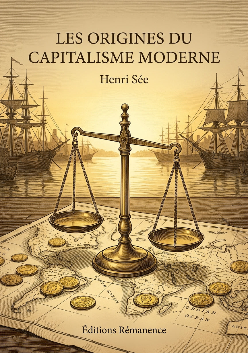 Livre Les Origines du capitalisme moderne par Henri Sée - Couverture - Editions Remanence