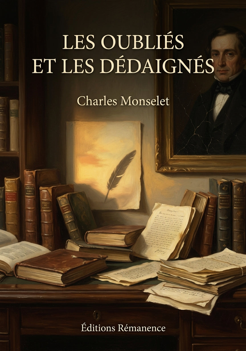 Livre Les Oubliés et les Dédaignés par Charles Monselet - Couverture - Editions Remanence